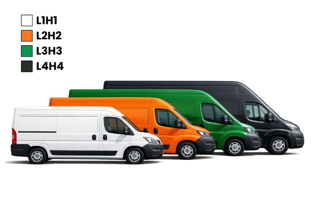 Guide des tailles pour fourgon 