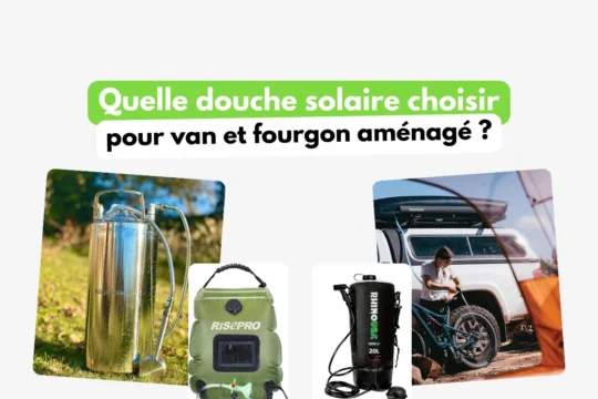 Quelle douche solaire choisir pour van et fourgon aménagé