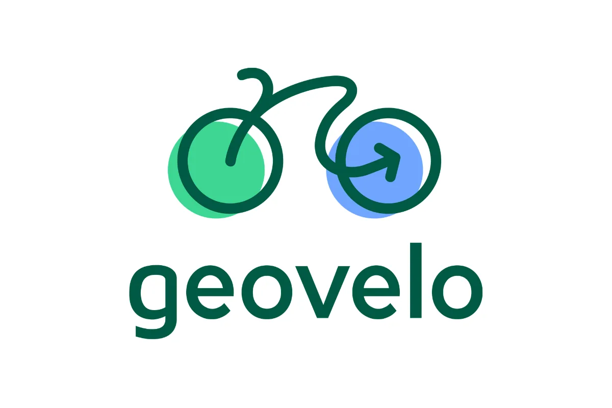 Logo de Geovelo, application vanlife pour préparer des trajets vélo pendant un voyage