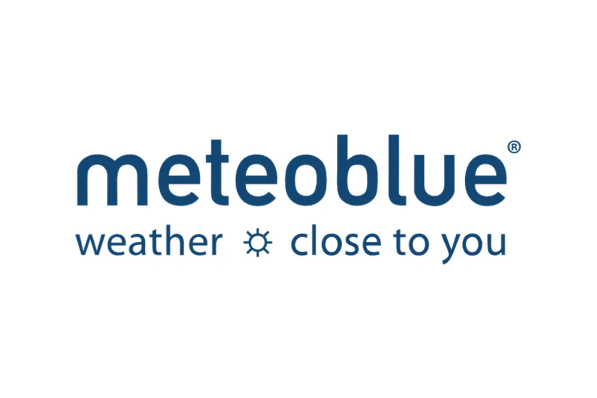 Logo de Meteoblue, application vanlife pour consulter des prévisions météo précises en vanlife
