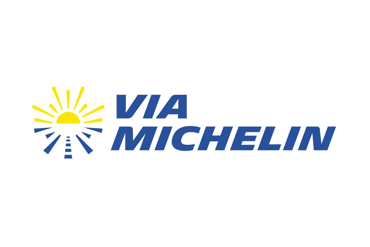 Logo de ViaMichelin, application vanlife pour estimer les coûts et choisir un itinéraire routier
