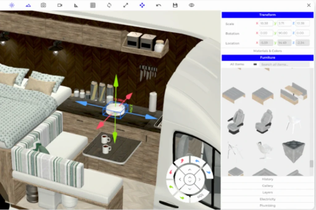 Bibliothèque d'objets 3D sur Vanspace 3D
