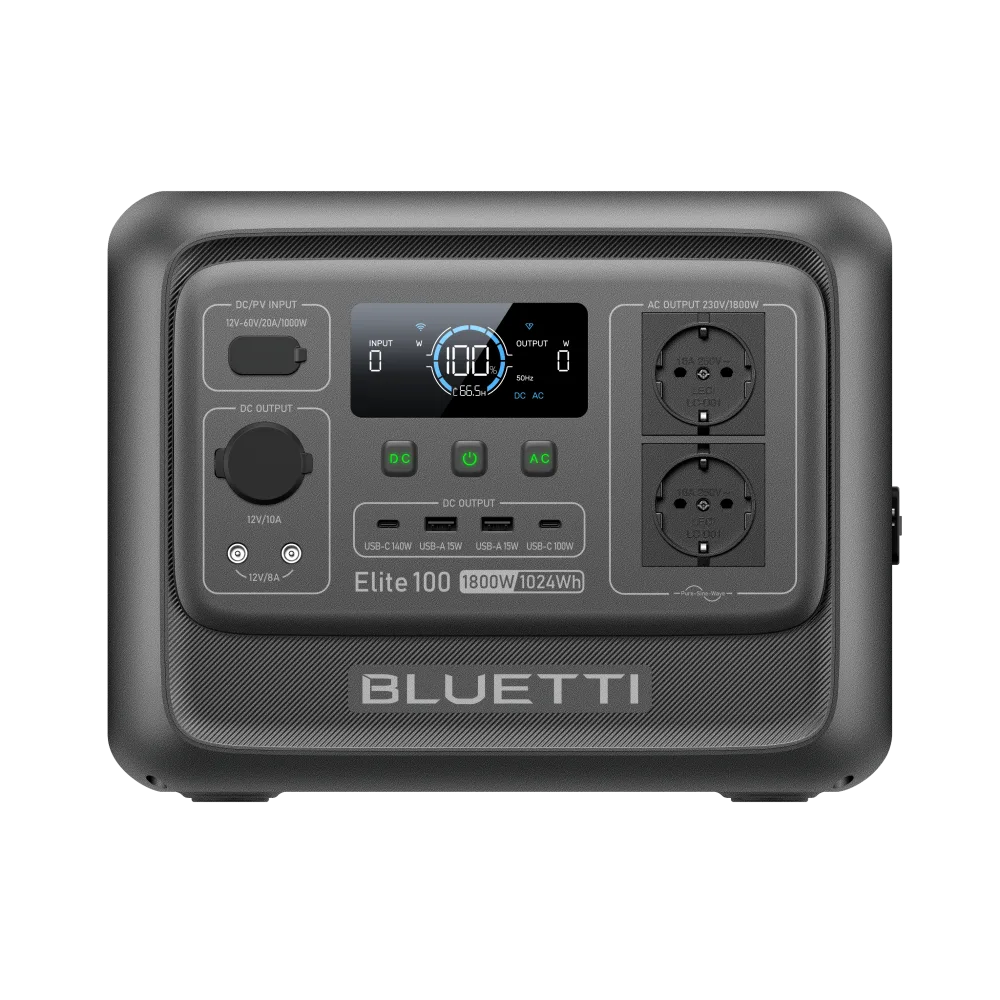 BLUETTI Elite 100 V2, station électrique portable 1 024 Wh pour van aménagé