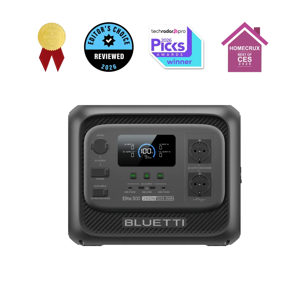 BLUETTI Elite 300, grande capacité 3 014 Wh pour fourgon aménagé