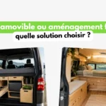 Comparaison entre un kit amovible et un aménagement fixe dans un van aménagé