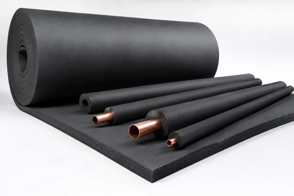 Rouleau et manchons isolants AF/ArmaFlex Evo pour l’isolation d’un van ou d’un fourgon aménagé