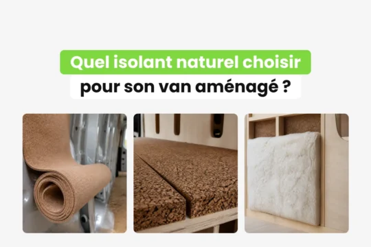 Isolants naturels pour van aménagé : liège en rouleau, plaques de liège et laine de mouton