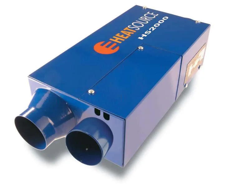 Propex HS2000, chauffage diesel ou propane van aménagé Chauffage au propane Propex HS2000 installé sous la banquette d’un van